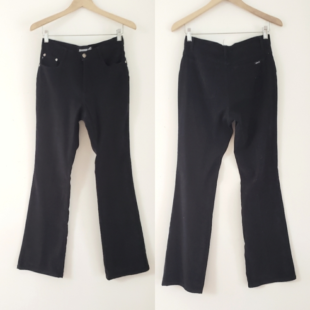 Zana Di Women Jeans Black Boot Cut Jeans/pants lightweight Polyester